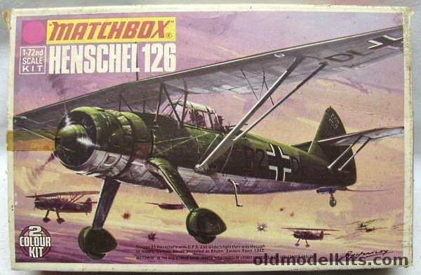 Matchbox 1/72 Henschel HS-126 - Gruppen 21 Russia 1942 and Gruppe 14 North Africa 1941, PK-26 plastic model kit